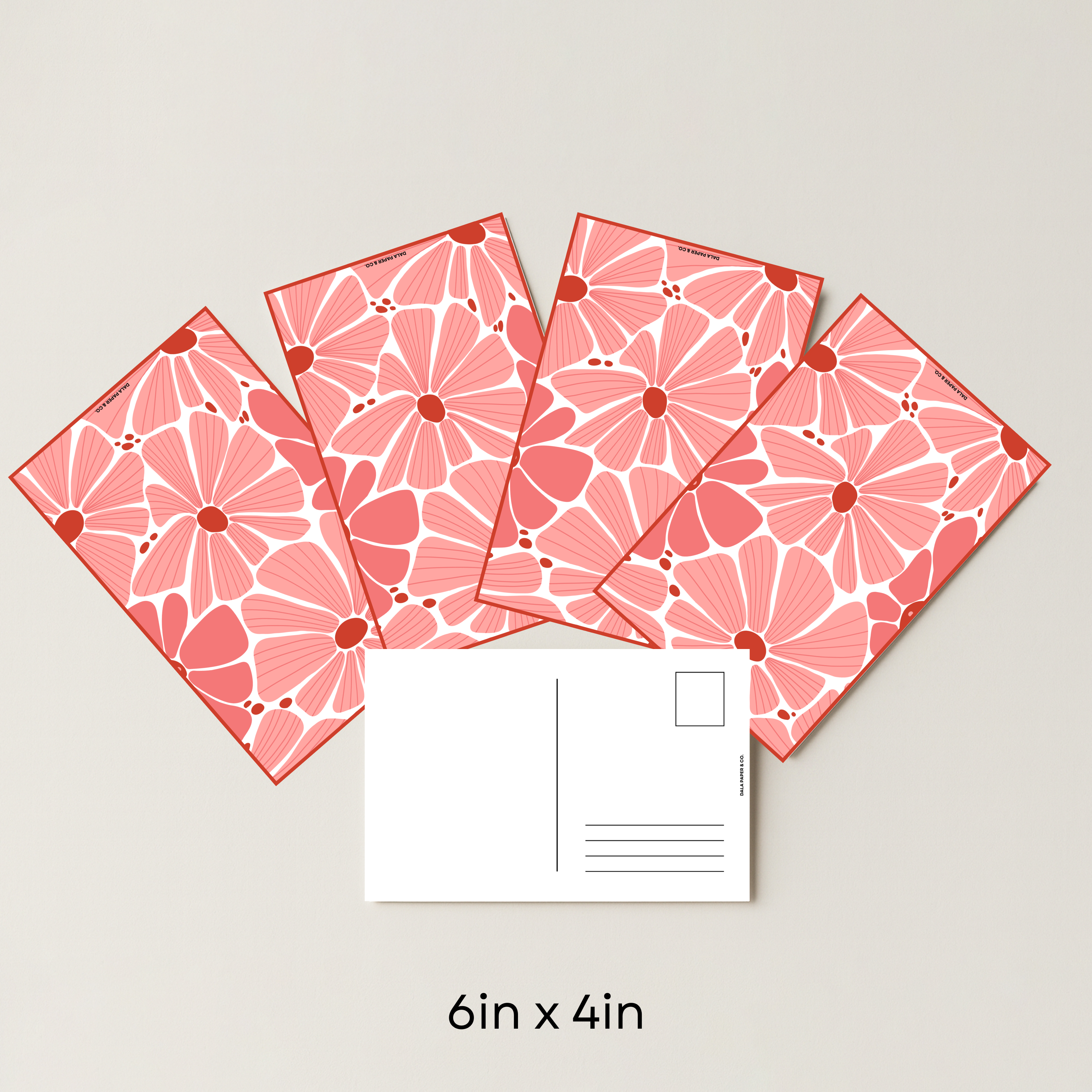 Floral Pattern #001 (Pack of 4)