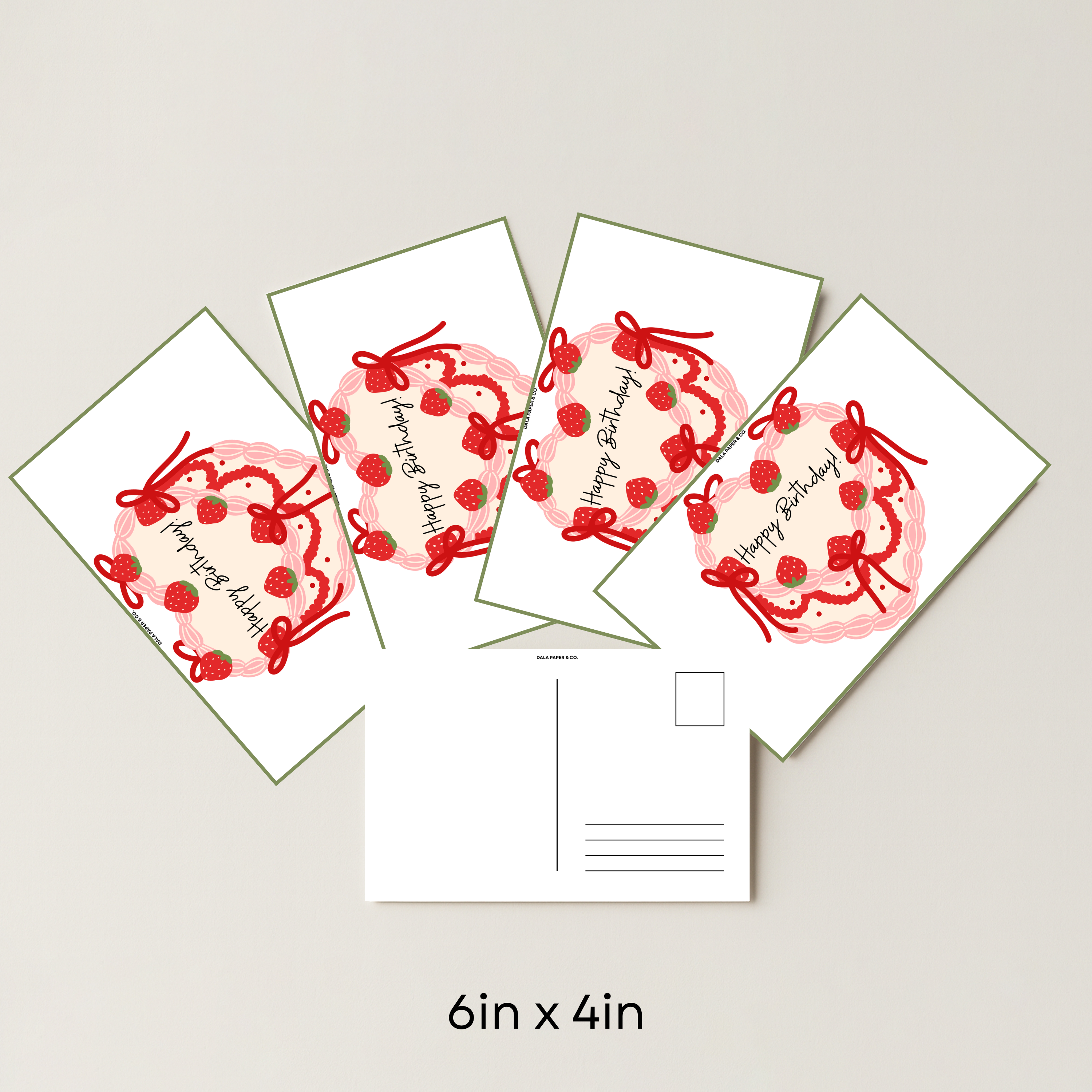 Birthday Pattern #001 (Pack of 4)