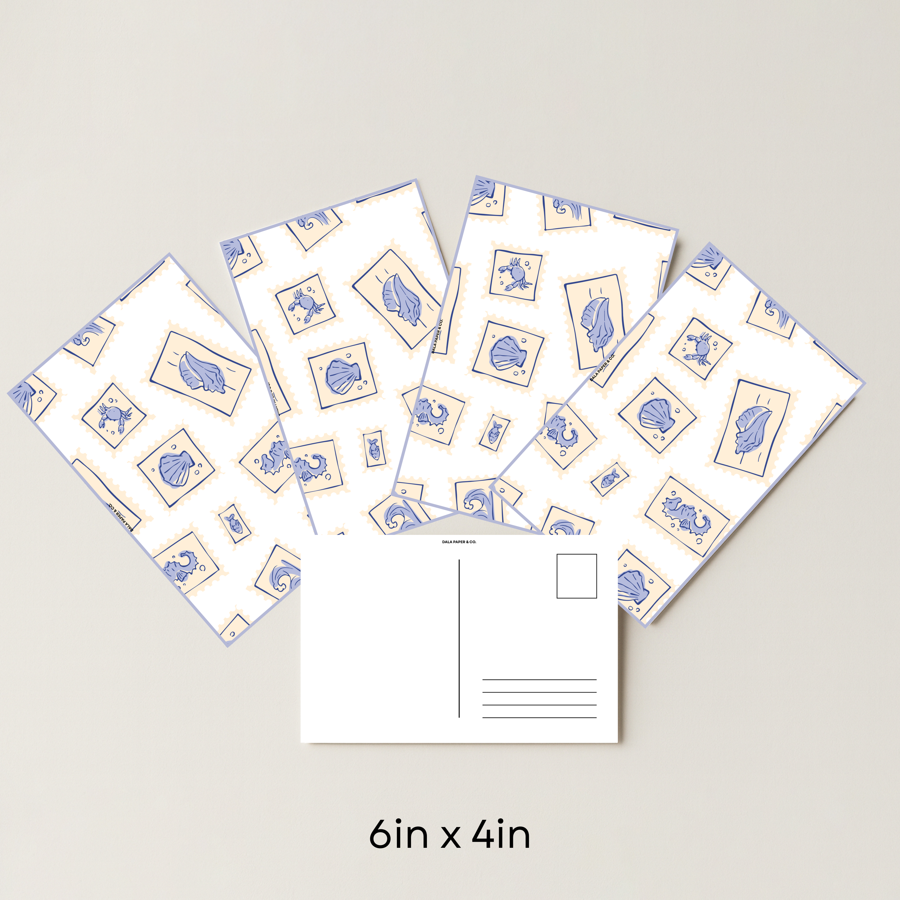 Sea Pattern #001 (Pack of 4)