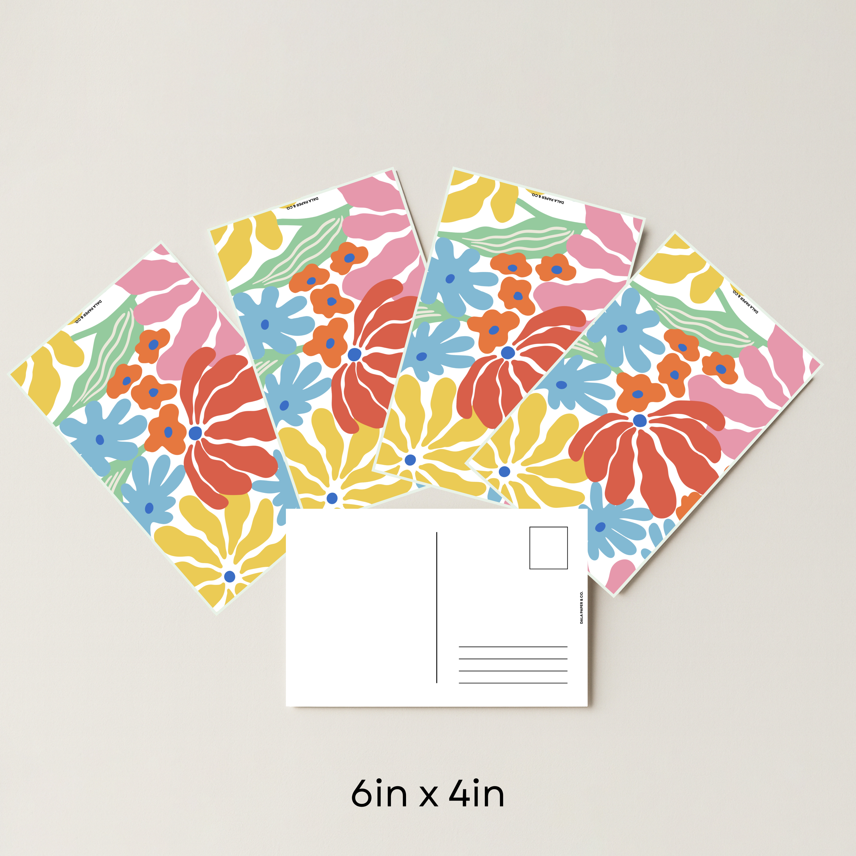 Floral Pattern #002 (Pack of 4)