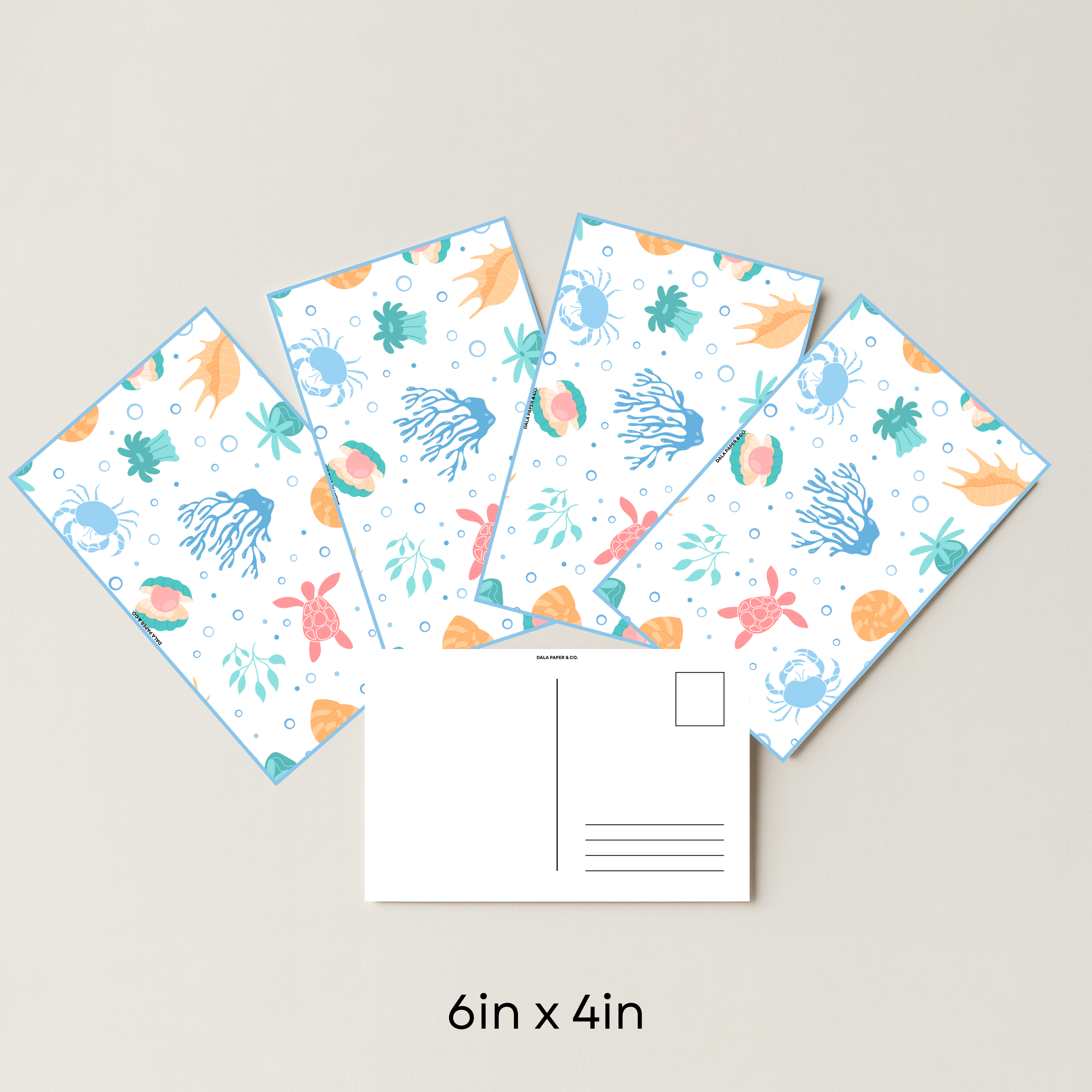 Sea Pattern #002 (Pack of 4)