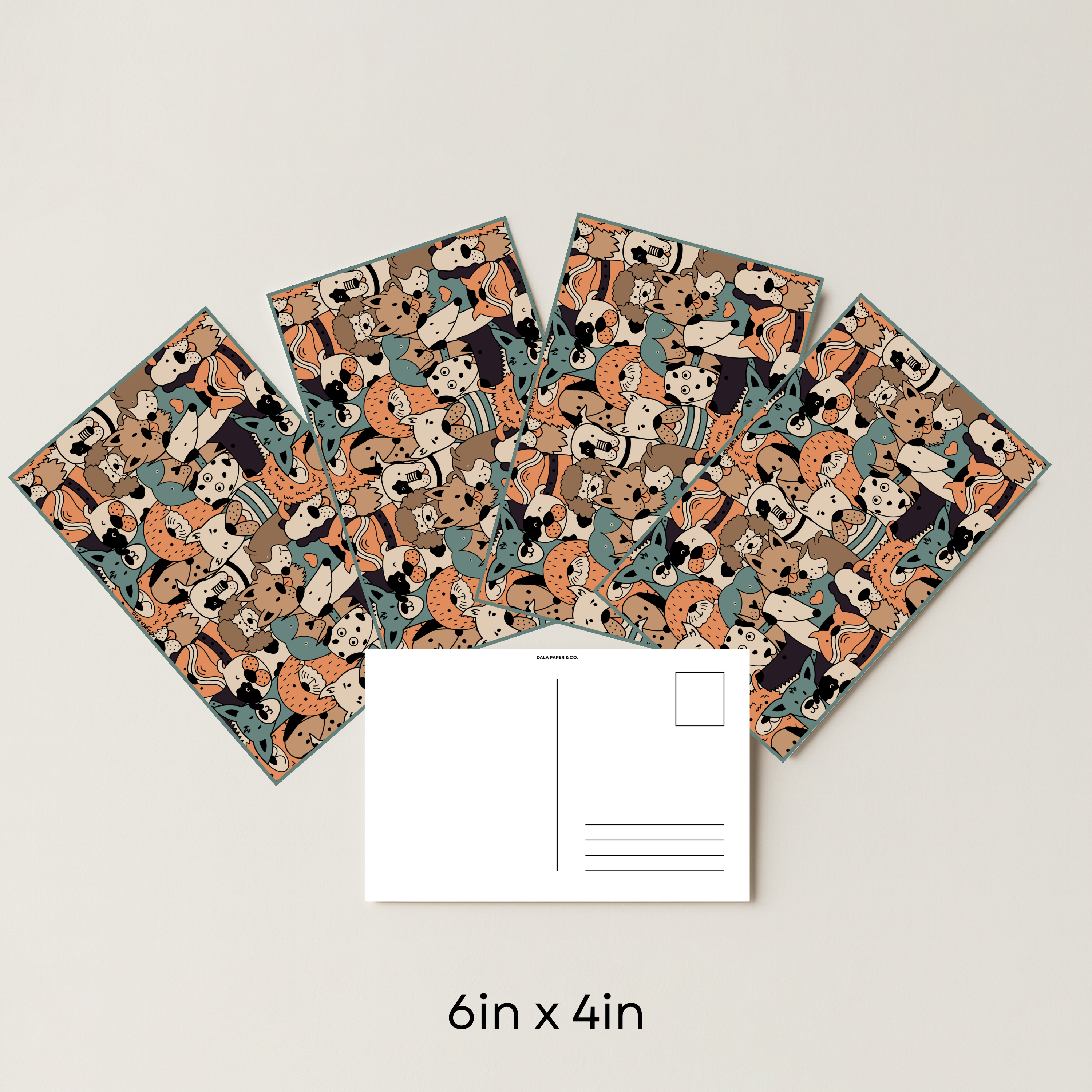 Dog Pattern #002 (Pack of 4)
