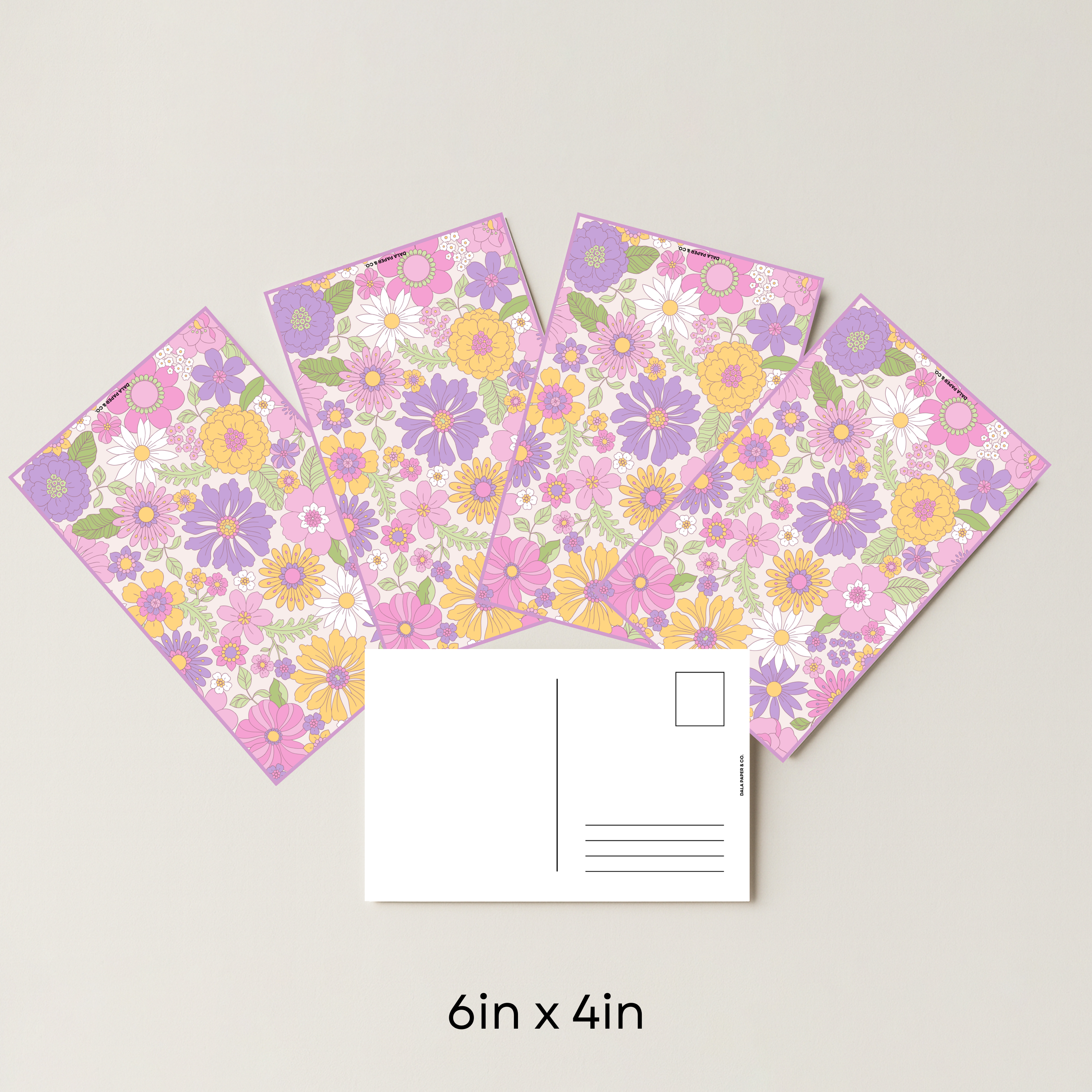Floral Pattern #004 (Pack of 4)