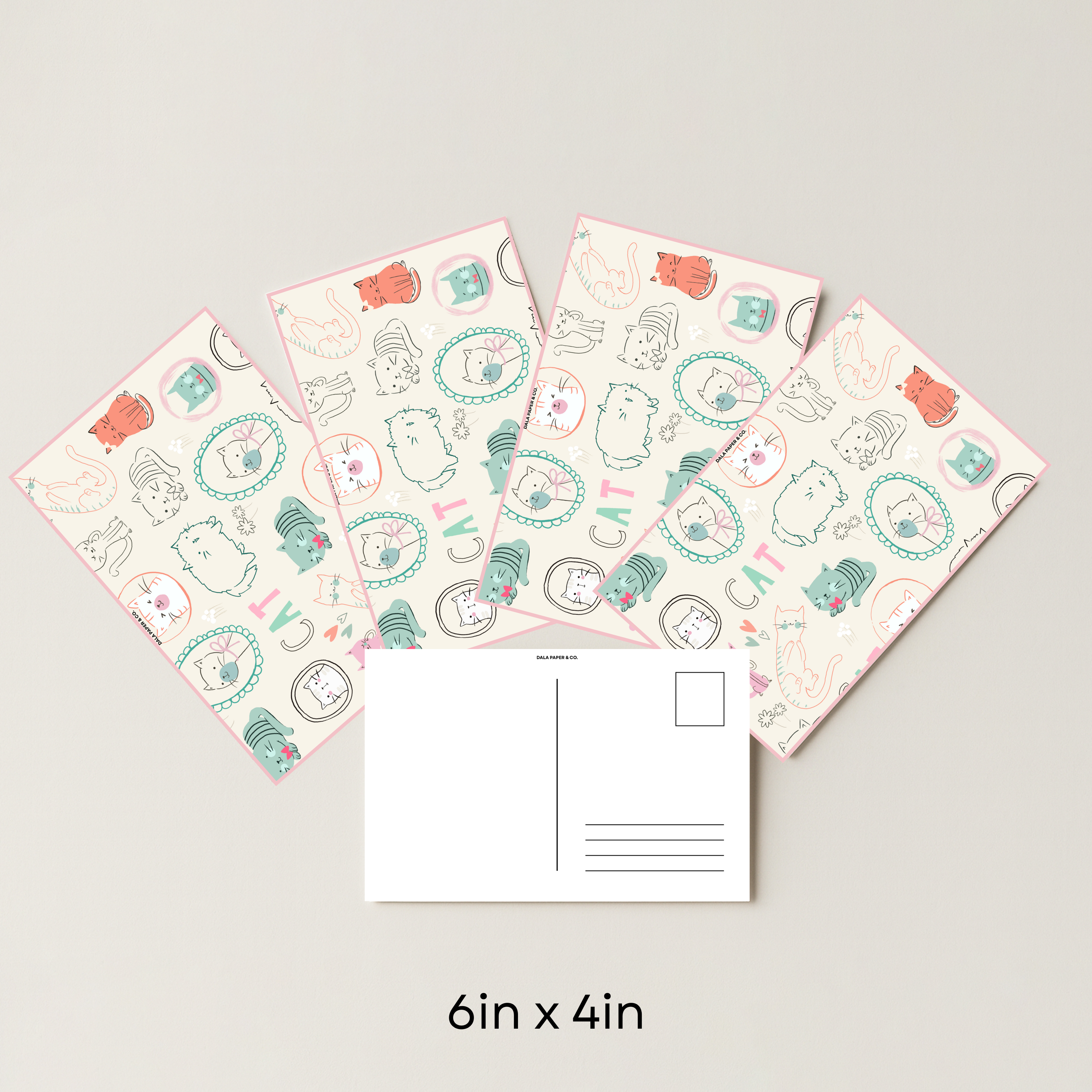 Cat Pattern #005 (Pack of 4)