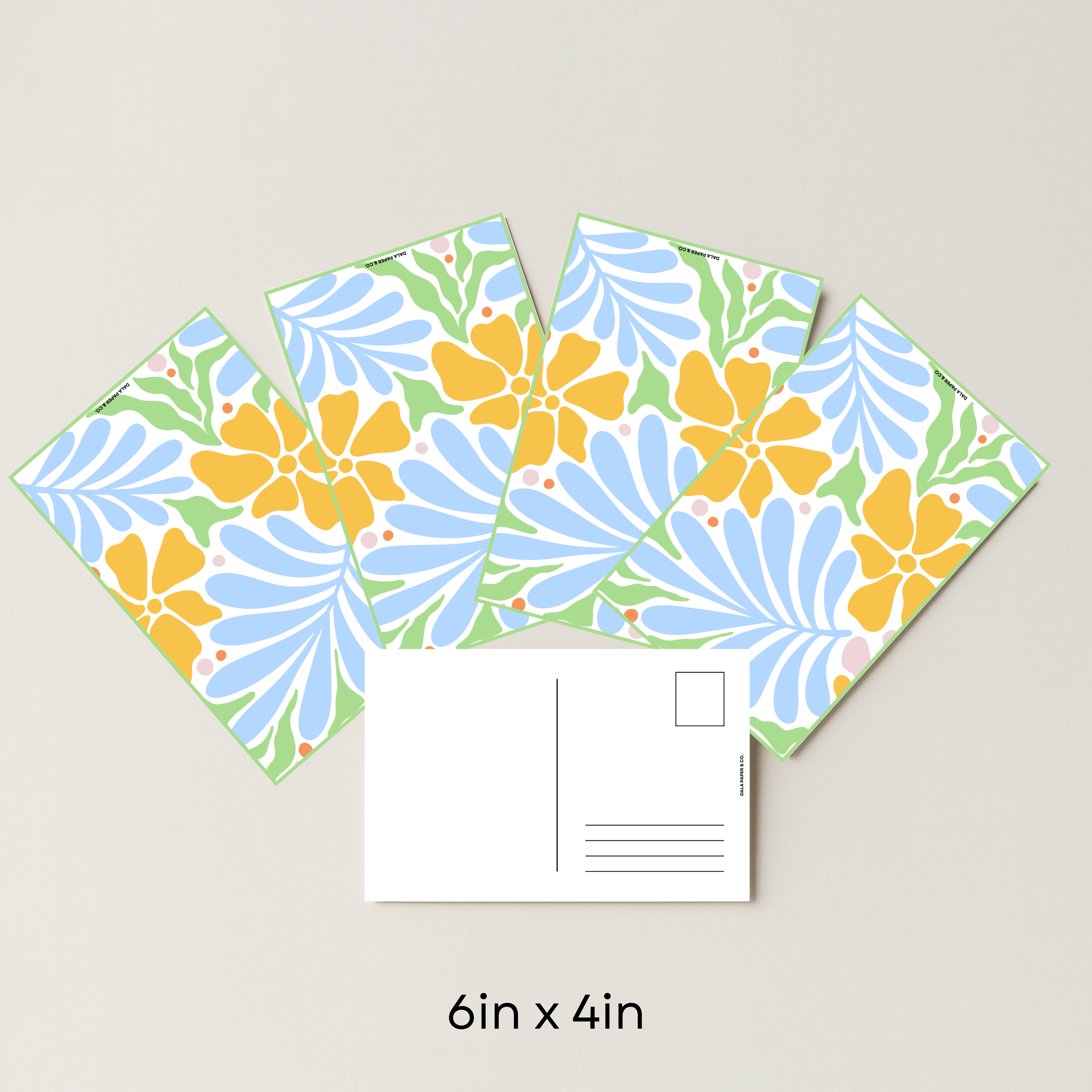 Floral Pattern #005 (Pack of 4)