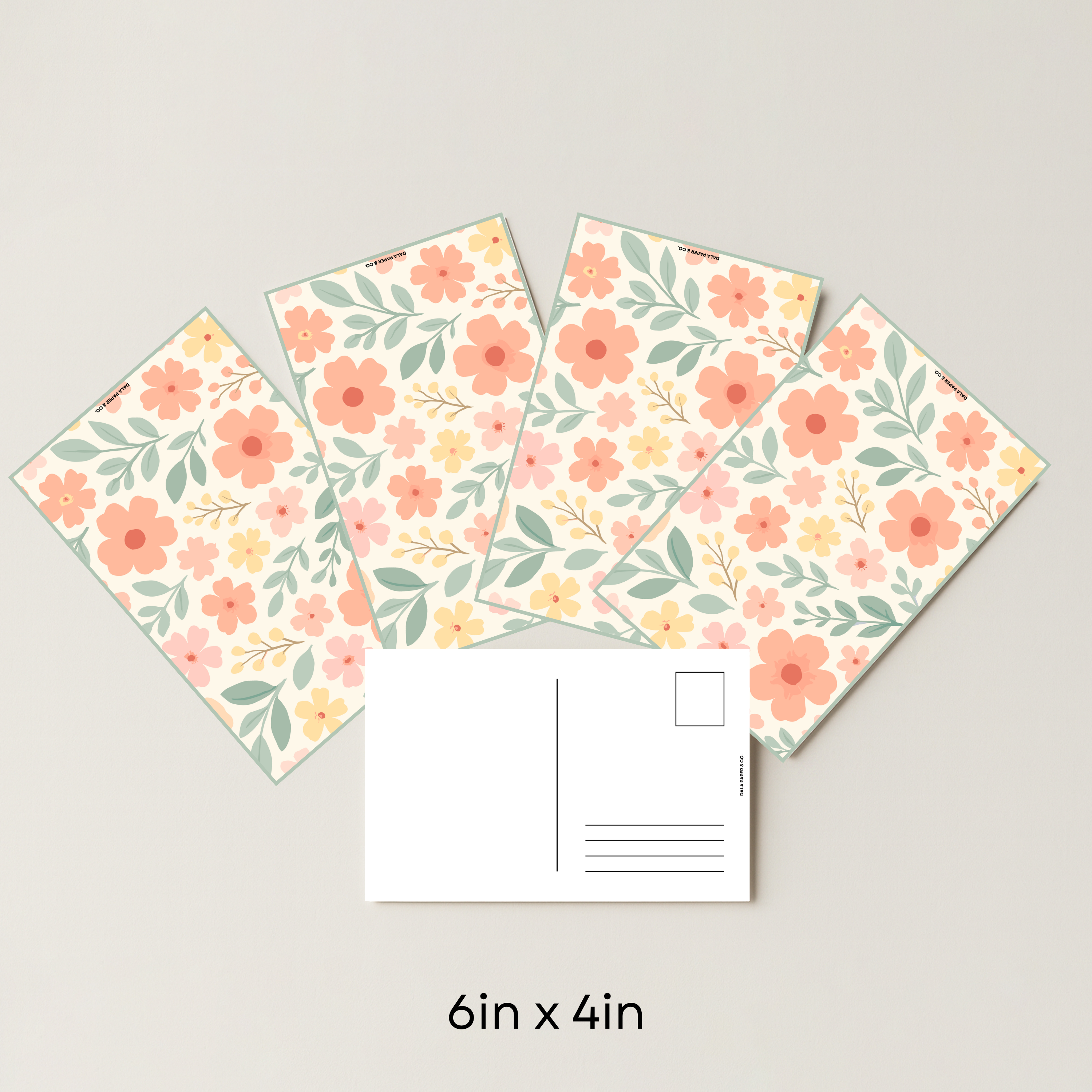 Floral Pattern #006 (Pack of 4)