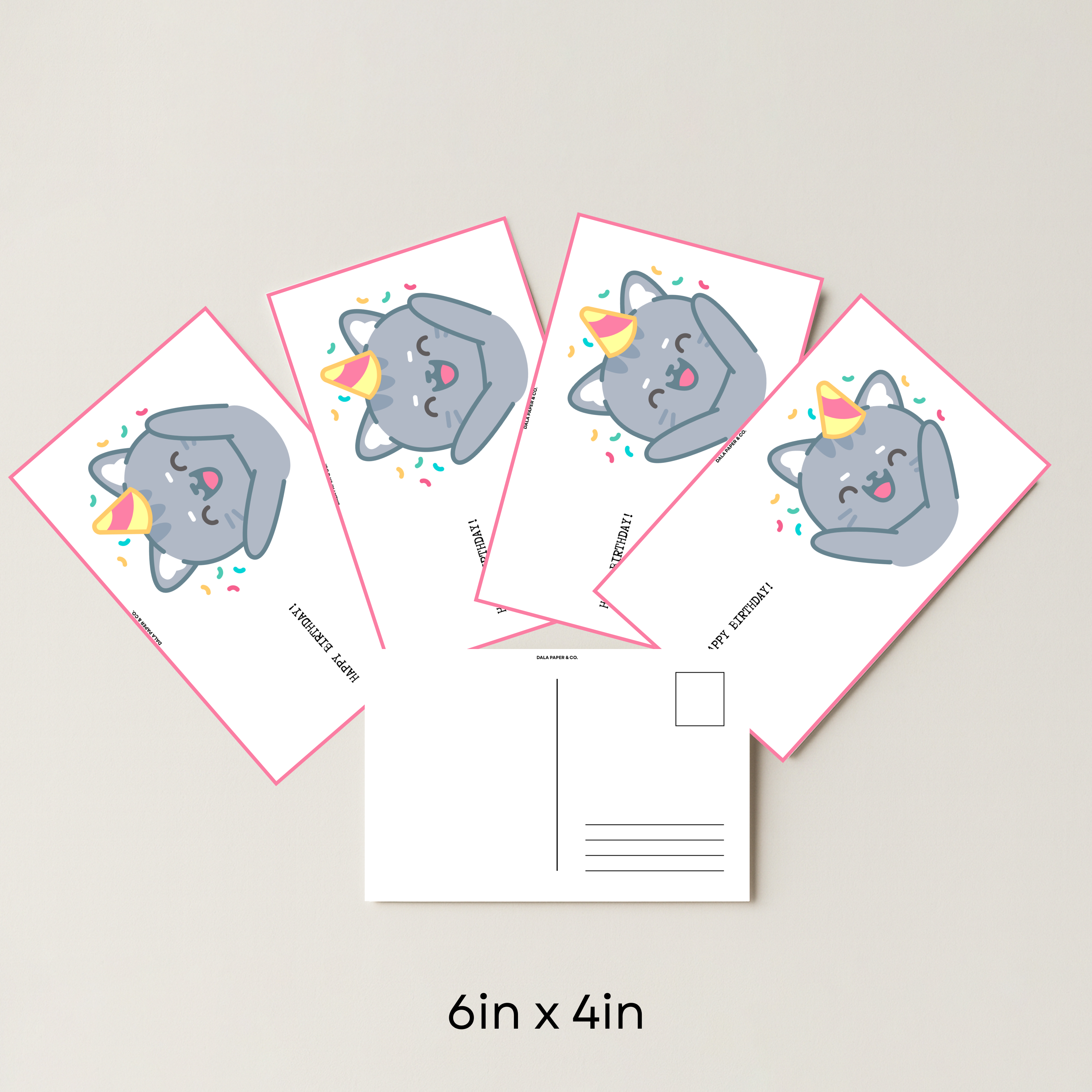 Birthday Pattern #006 (Pack of 4)