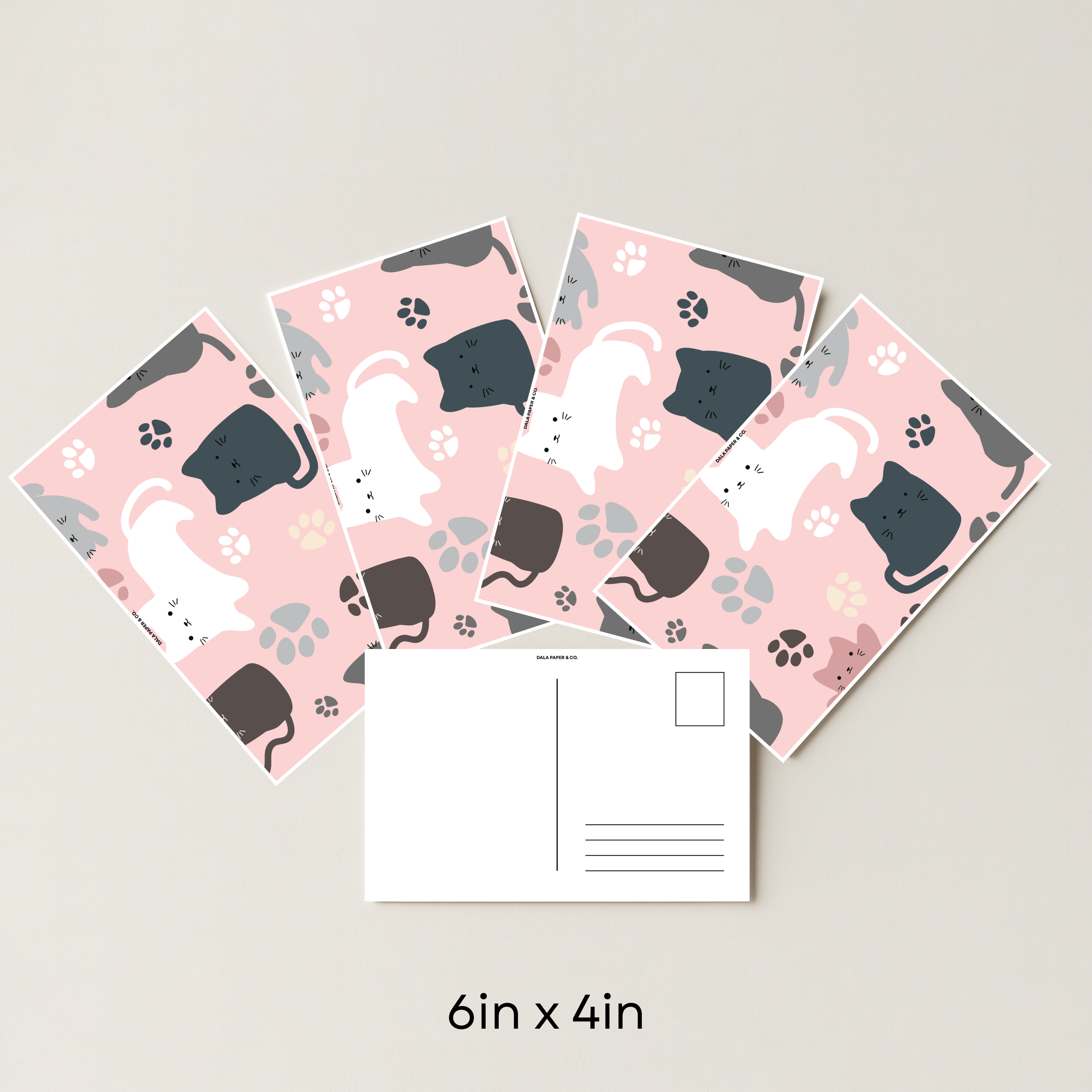 Cat Pattern #008 (Pack of 4)